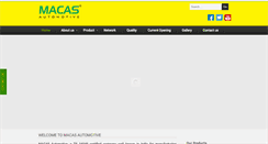 Desktop Screenshot of macasautomotive.com