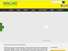 Tablet Screenshot of macasautomotive.com